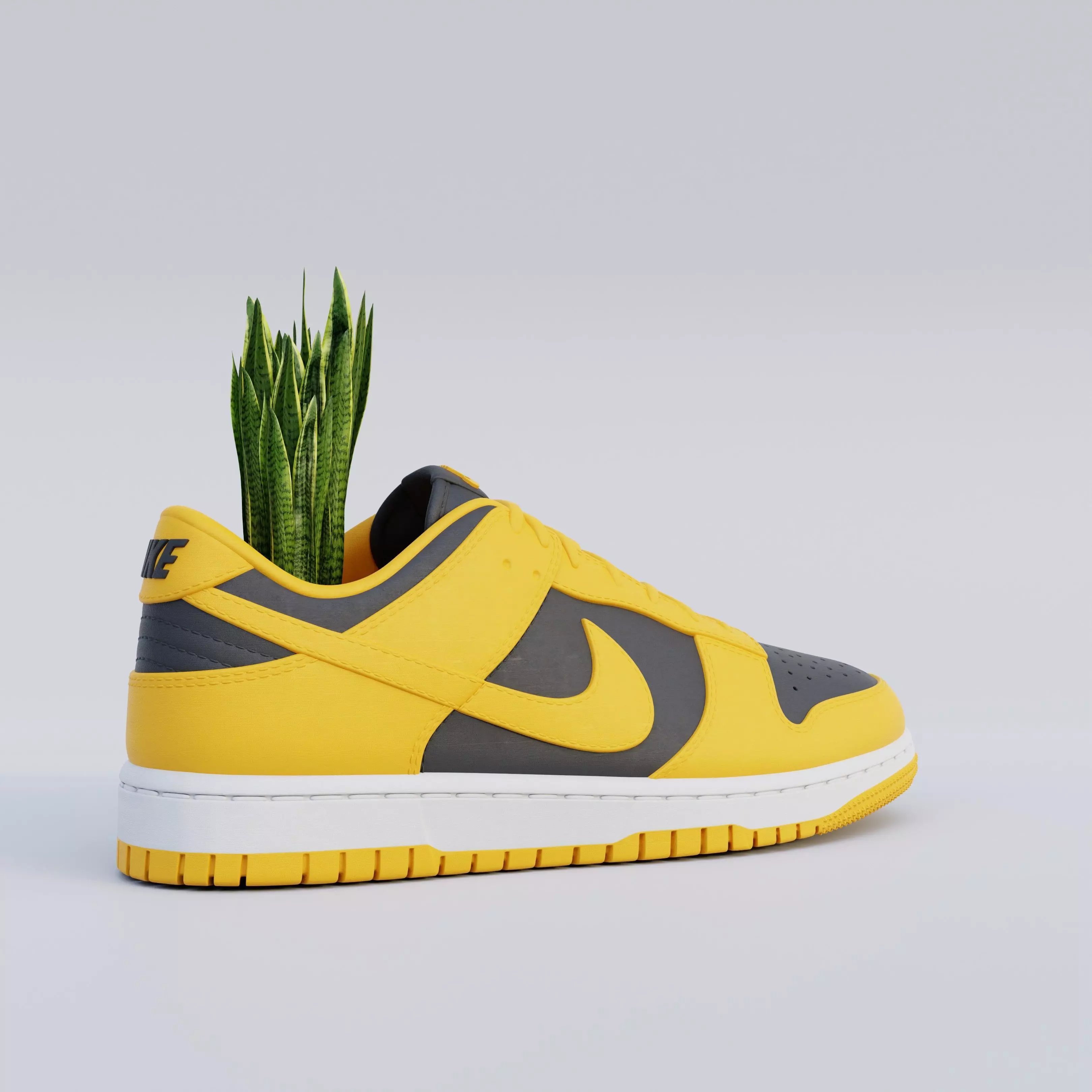 Nike Dunk Low  3D Printable Sneaker Model 3D print model_1