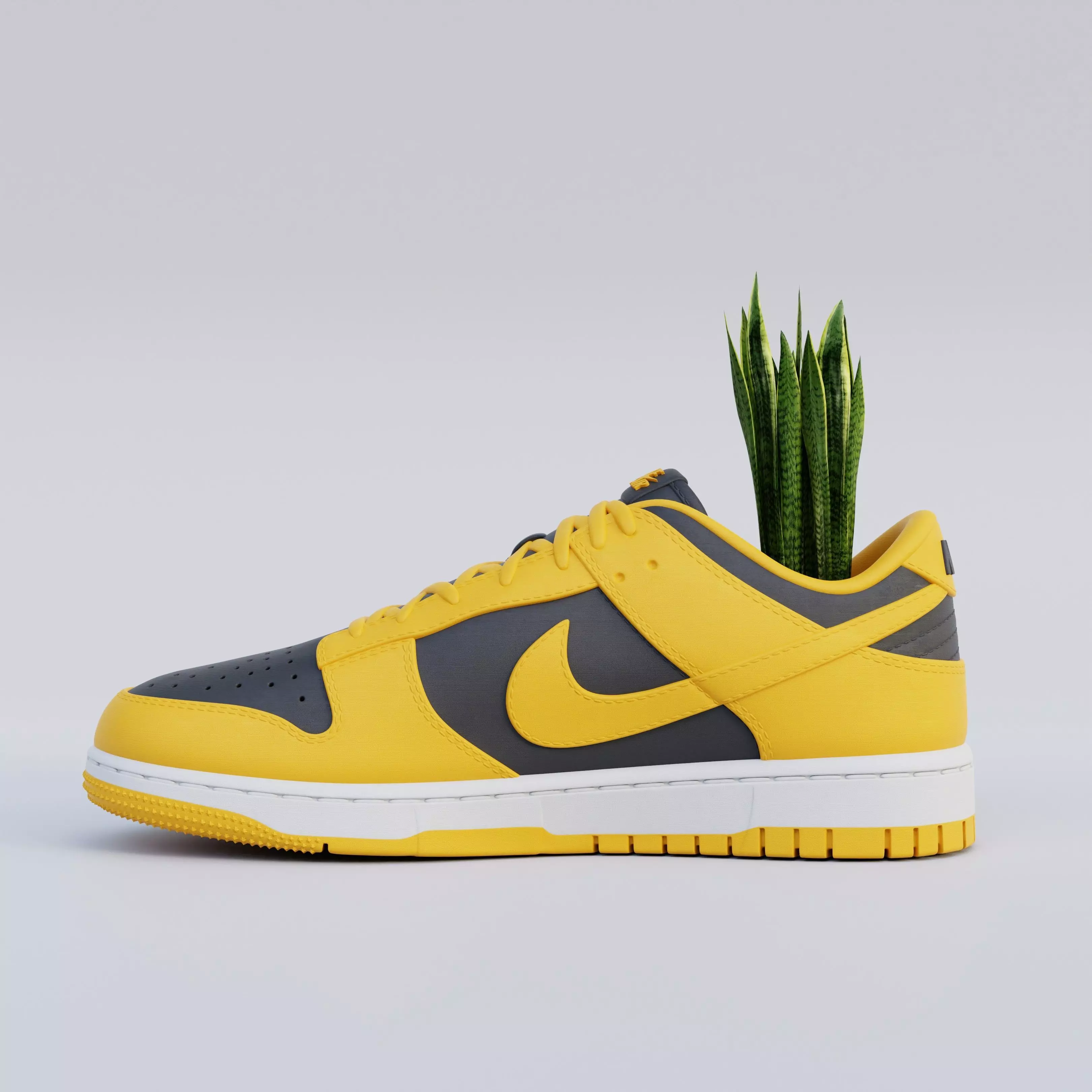 Nike Dunk Low  3D Printable Sneaker Model 3D print model_9