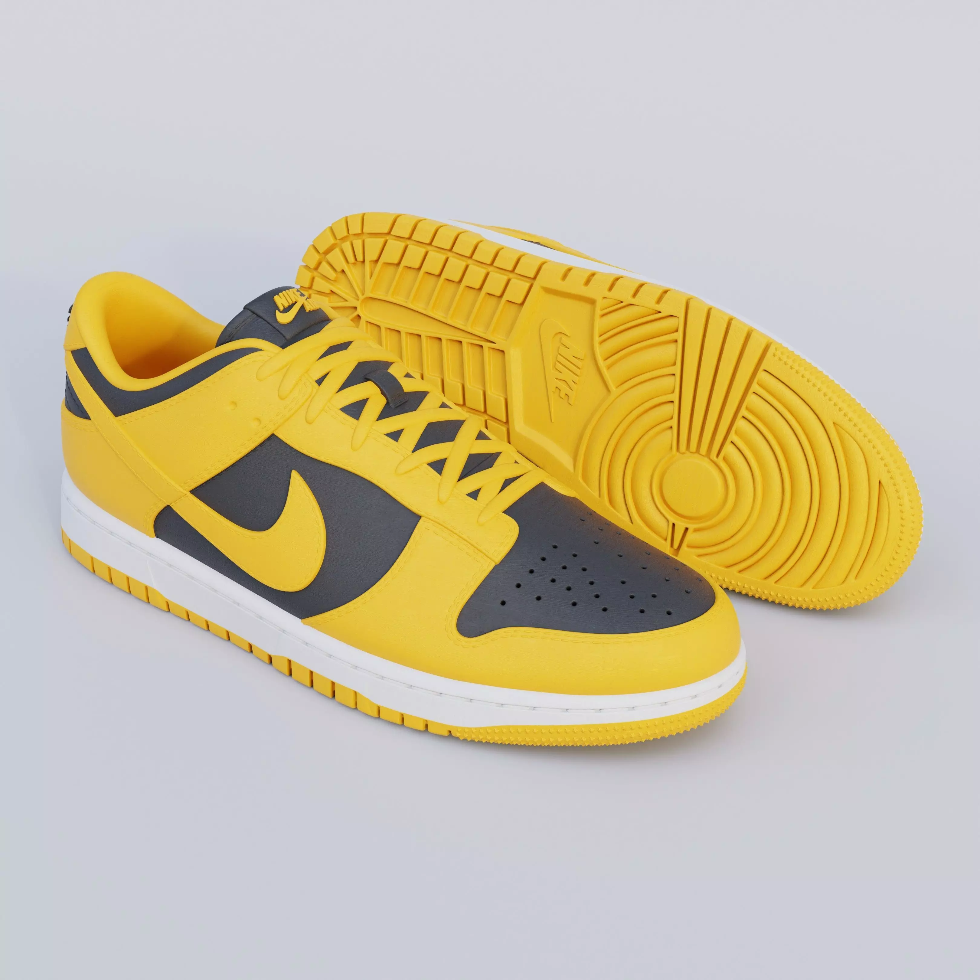 Nike Dunk Low  3D Printable Sneaker Model 3D print model_3
