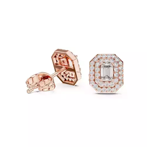 Emerald Diamond Earring