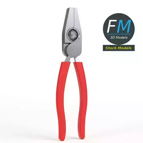 Linesman pliers 3D model