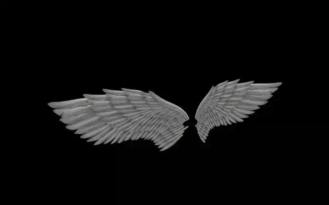Angel Wings Type 1 - Free Free low-poly 3D model