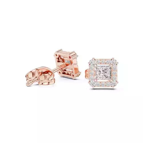 Princess  Diamond  Earring