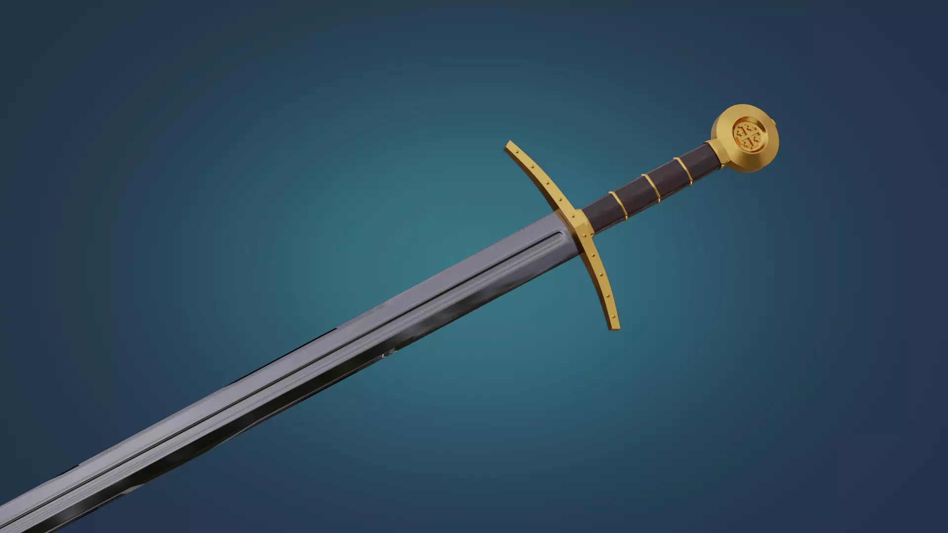 King Baldwin Sword - Kingdom Of Heaven 3D print model_1