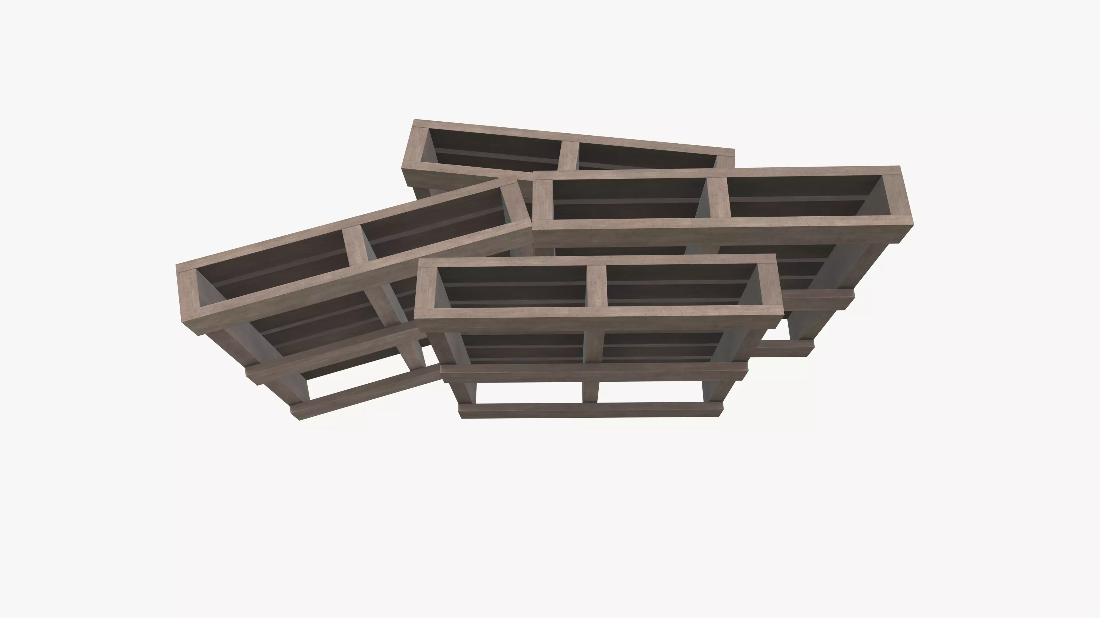 Wooden Pallet 3D model_7