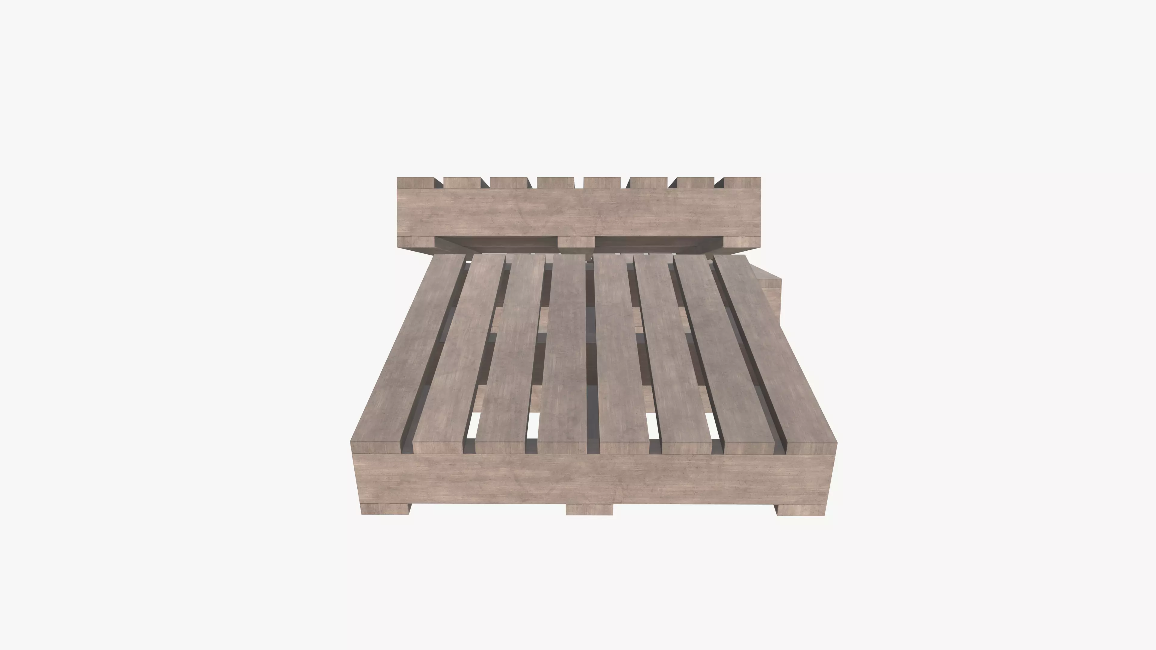 Wooden Pallet 3D model_6