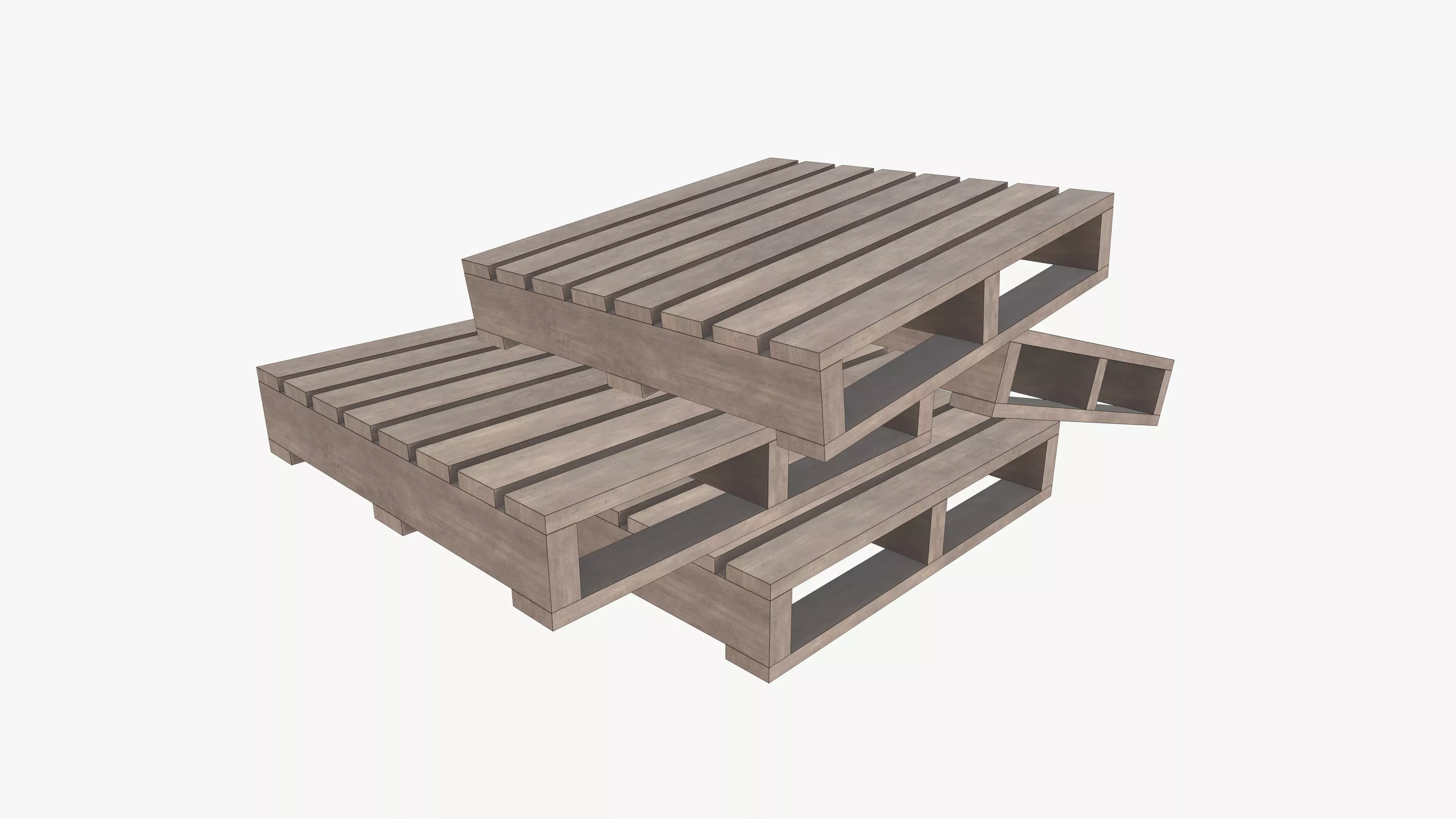 Wooden Pallet 3D model_20