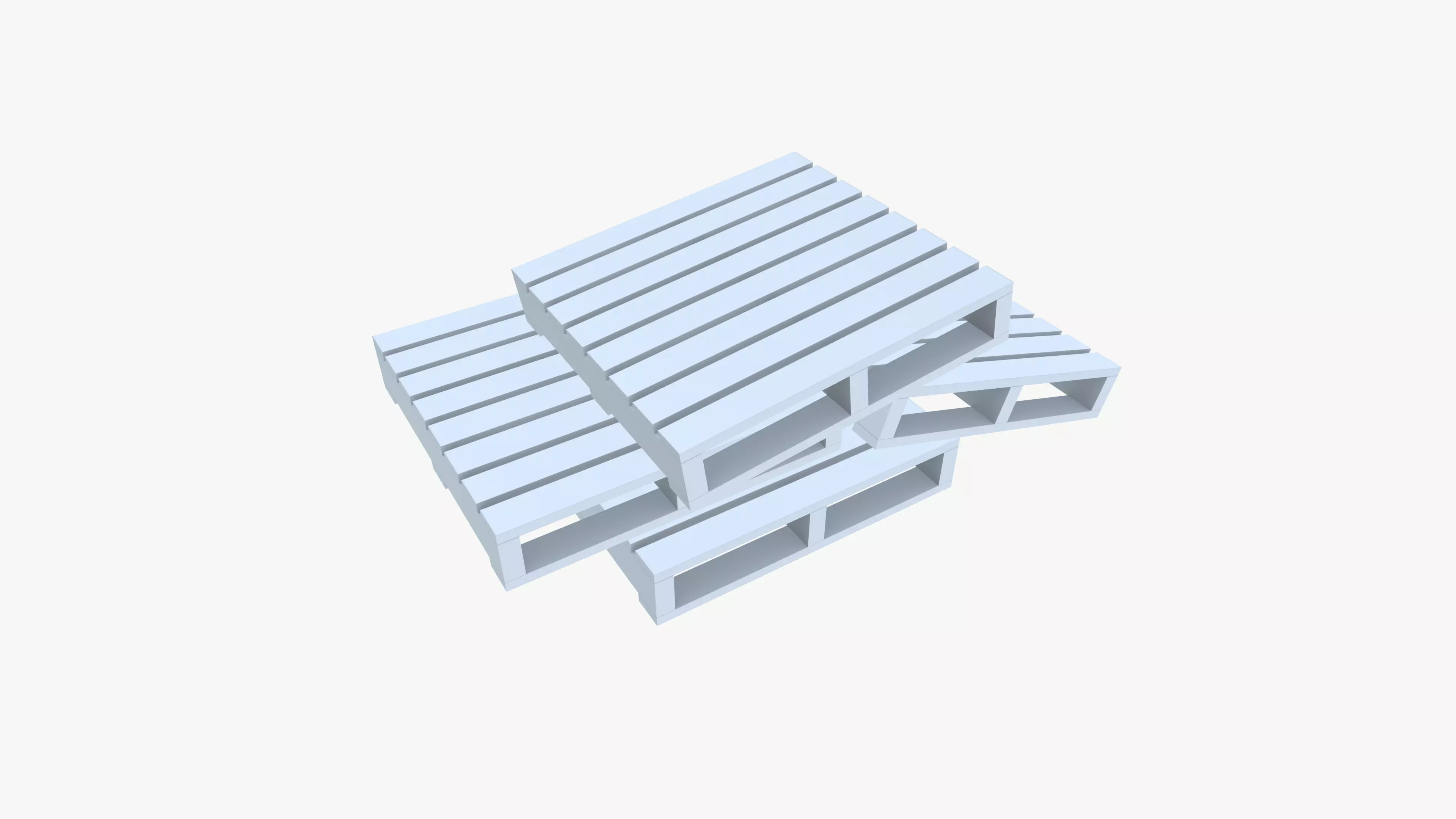 Wooden Pallet 3D model_9