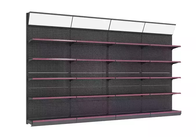 Grocery Store Shelf with