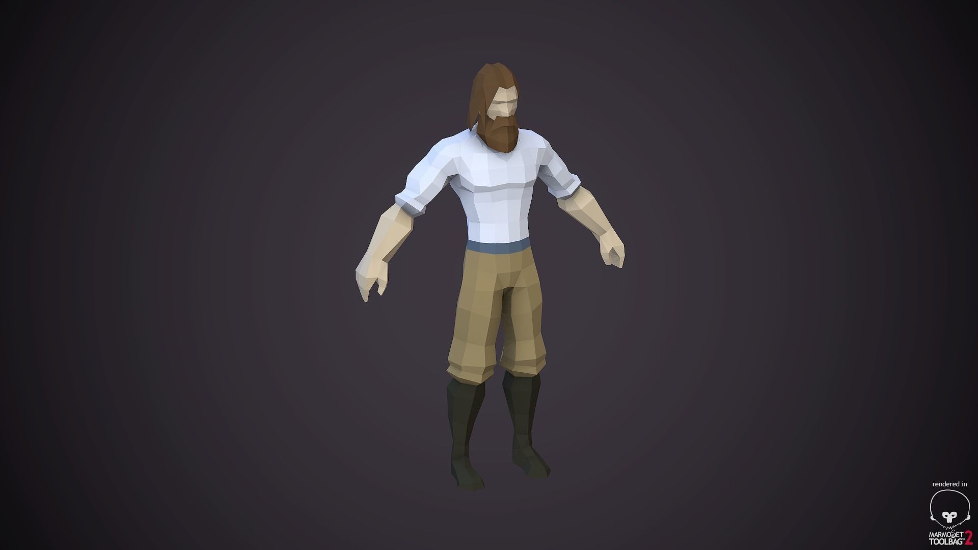 Human Low Poly Low-poly 3D model