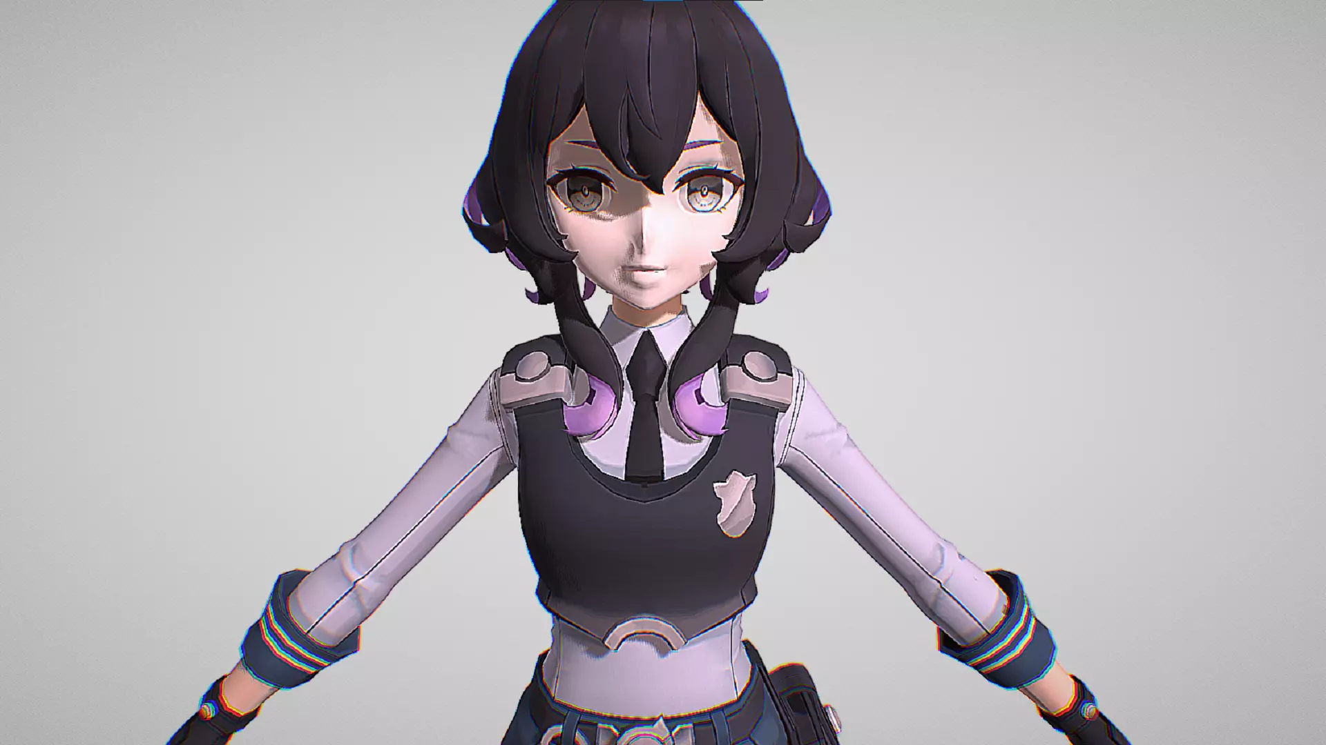 Linzy - Skin 2 - Eversoul - Cute Anime Girl Characters Low-poly 3D model