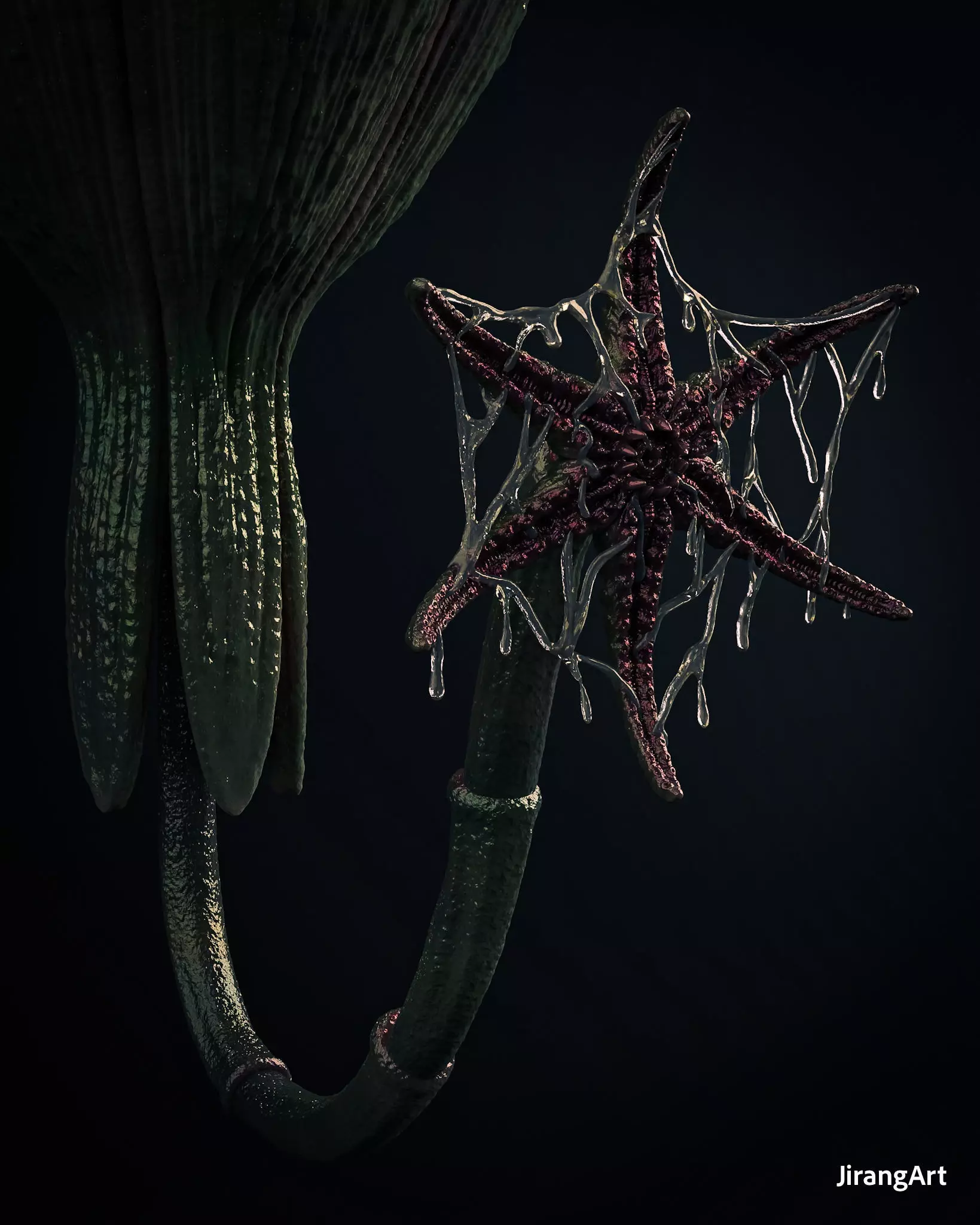 Alien Earth Orchid Species 3D print model_1
