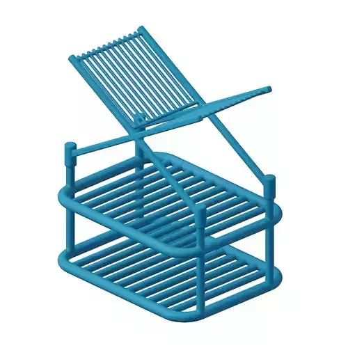 Plastic Kitchen Plates Rack Toy