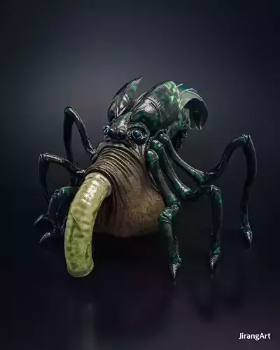Alien Earth  Beetle like Creature  3D Model