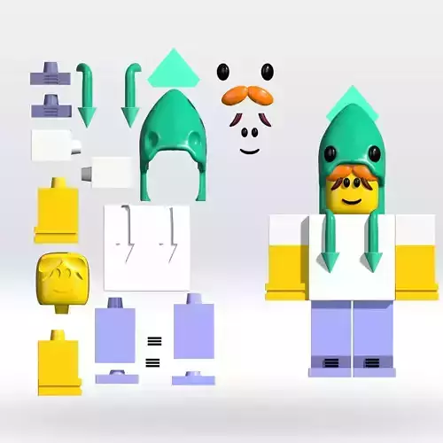 Kraken Kid 99 Nights in the Forest Roblox 3D Model STL Parts 