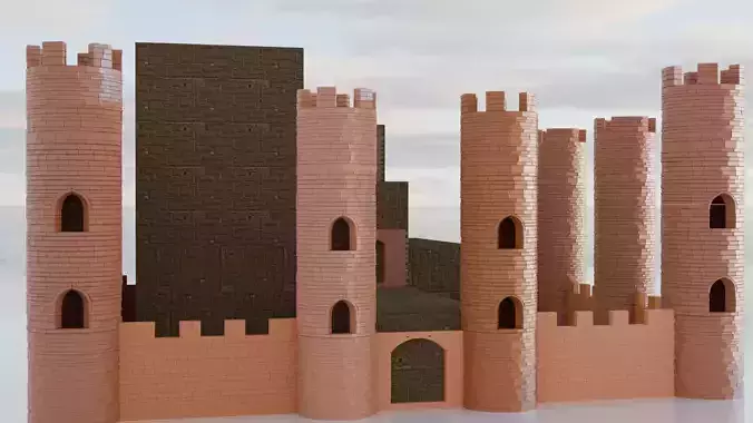 MEDIEVAL CASTLE 3D MODEL