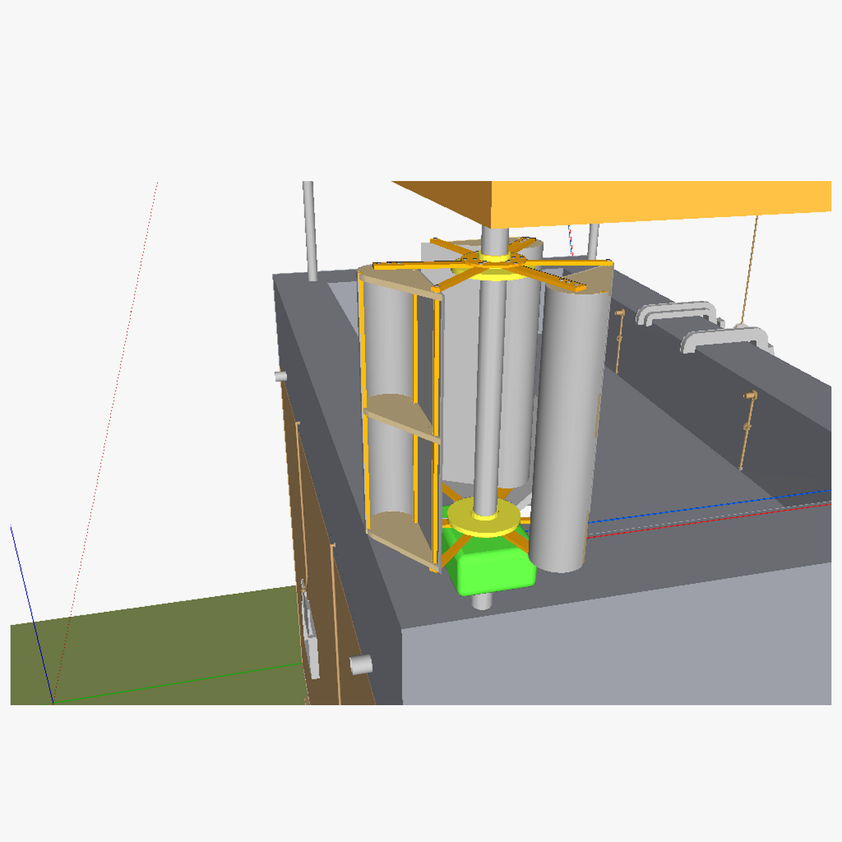 Watchtower sleeping room 3D print model_4