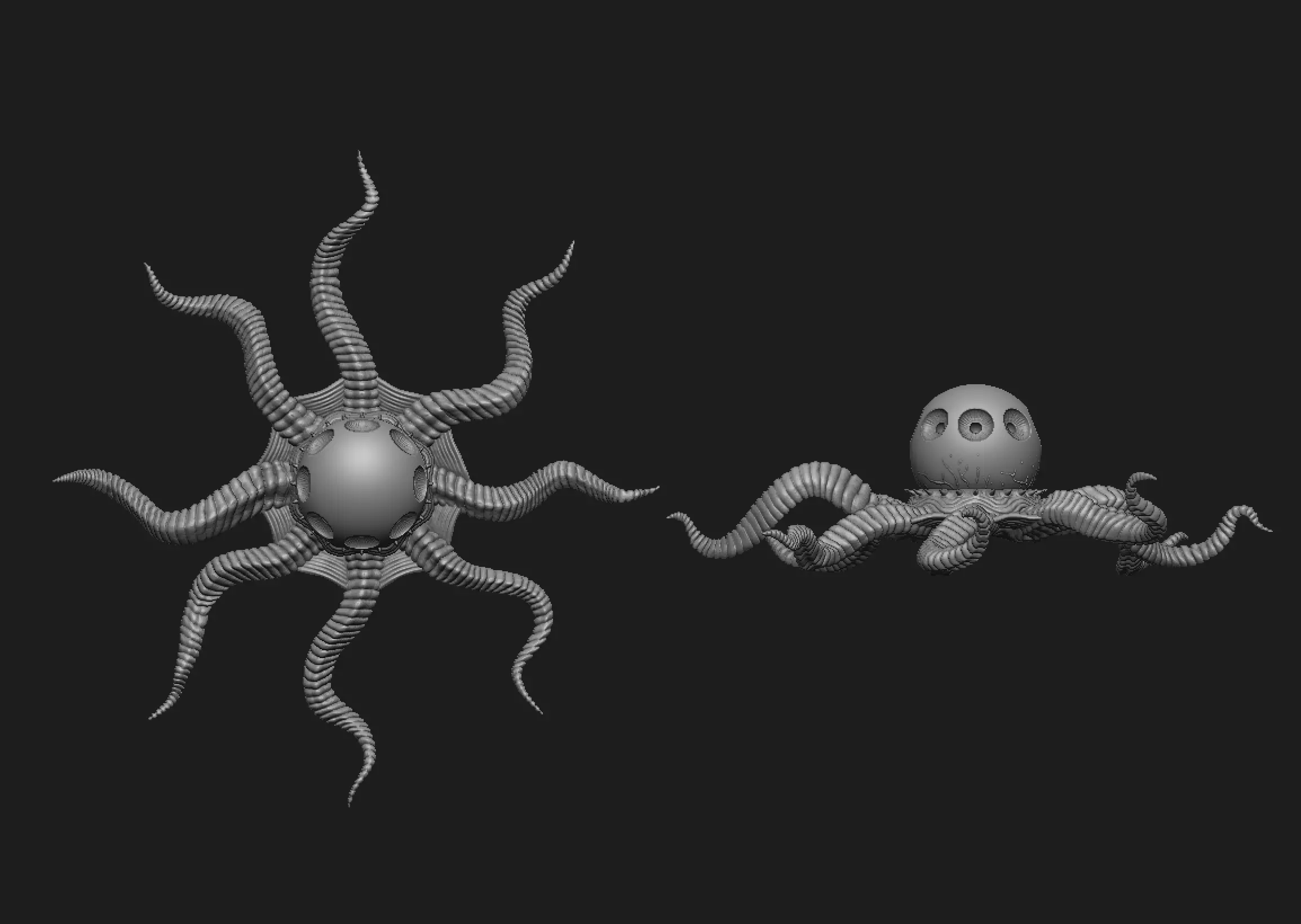 Alien Earth Mega Creature Pack 4-in-1  Premium STL Bundle 3D print model_7