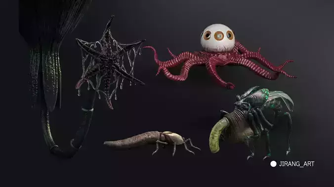 Alien Earth Mega Creature Pack 4-in-1  Premium STL Bundle