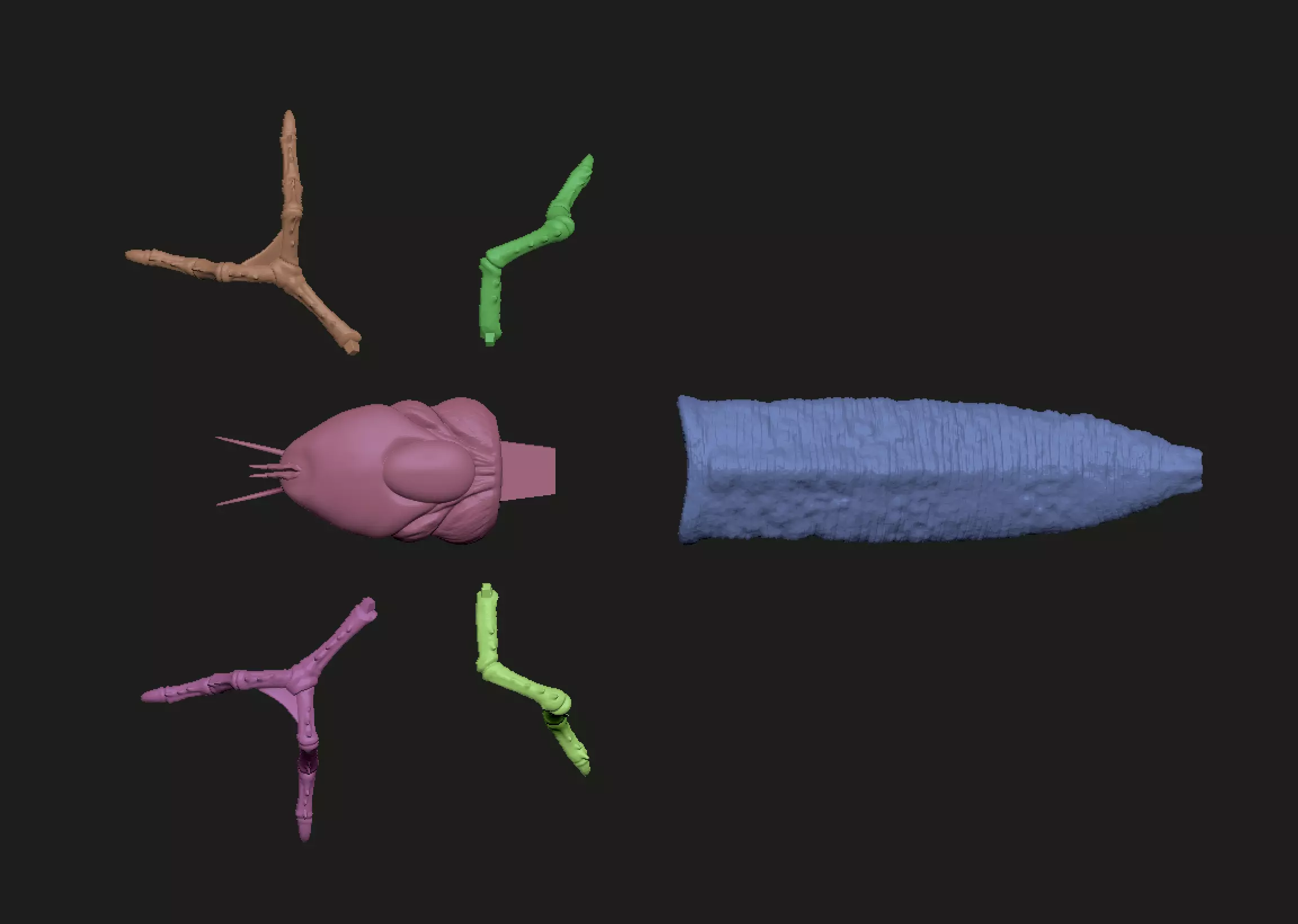 Alien Earth Mega Creature Pack 4-in-1  Premium STL Bundle 3D print model_6