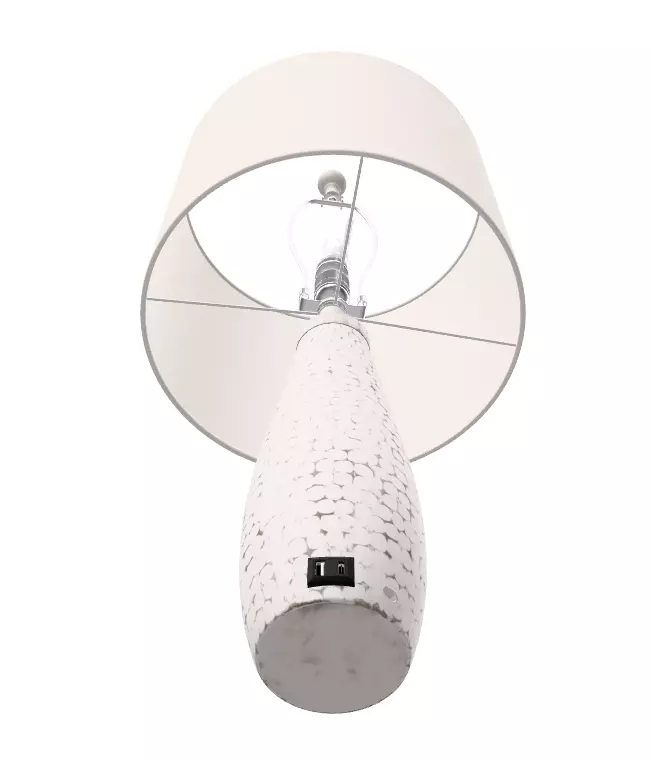 360 Lighting Set of 2 Modern Coastal Table Lamps Low-poly 3D model_12