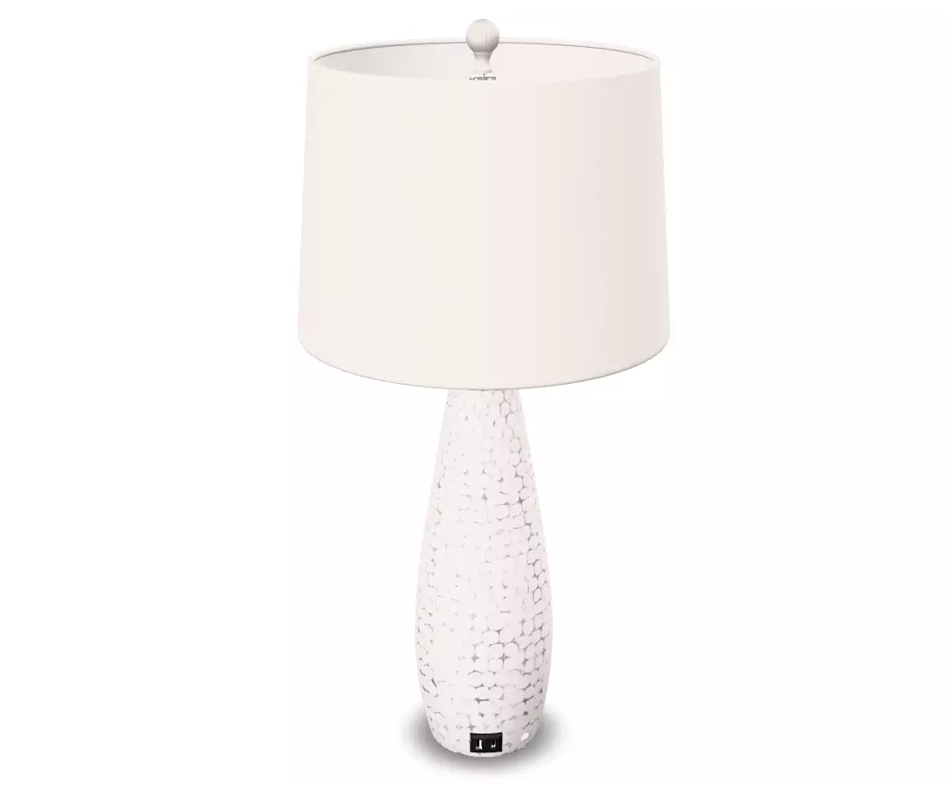 360 Lighting Set of 2 Modern Coastal Table Lamps Low-poly 3D model_4