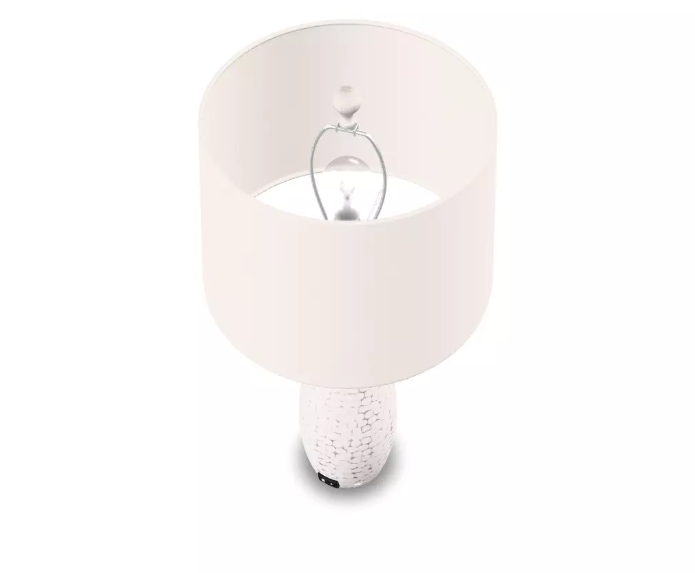 360 Lighting Set of 2 Modern Coastal Table Lamps Low-poly 3D model_6