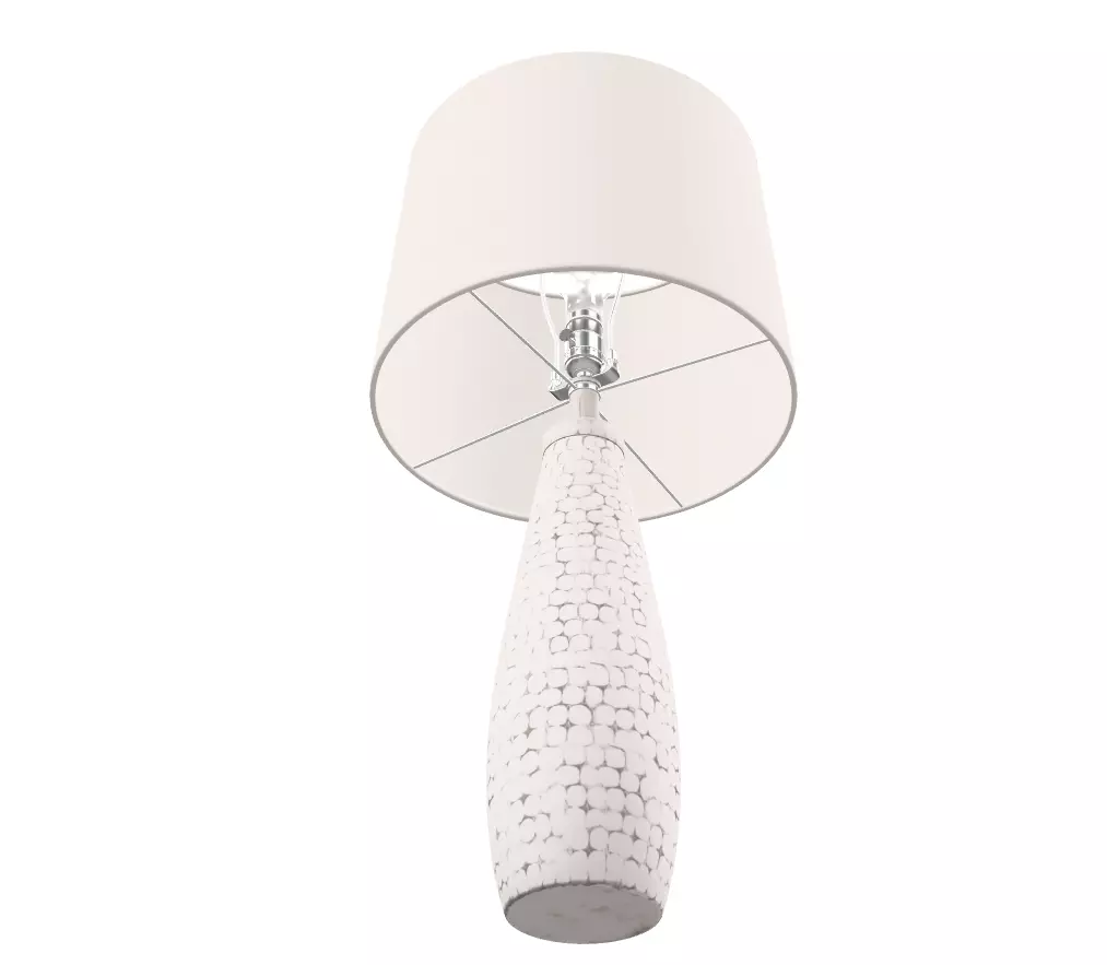 360 Lighting Set of 2 Modern Coastal Table Lamps Low-poly 3D model_9