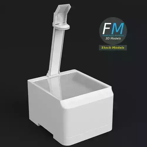 Overhead projector 3D model