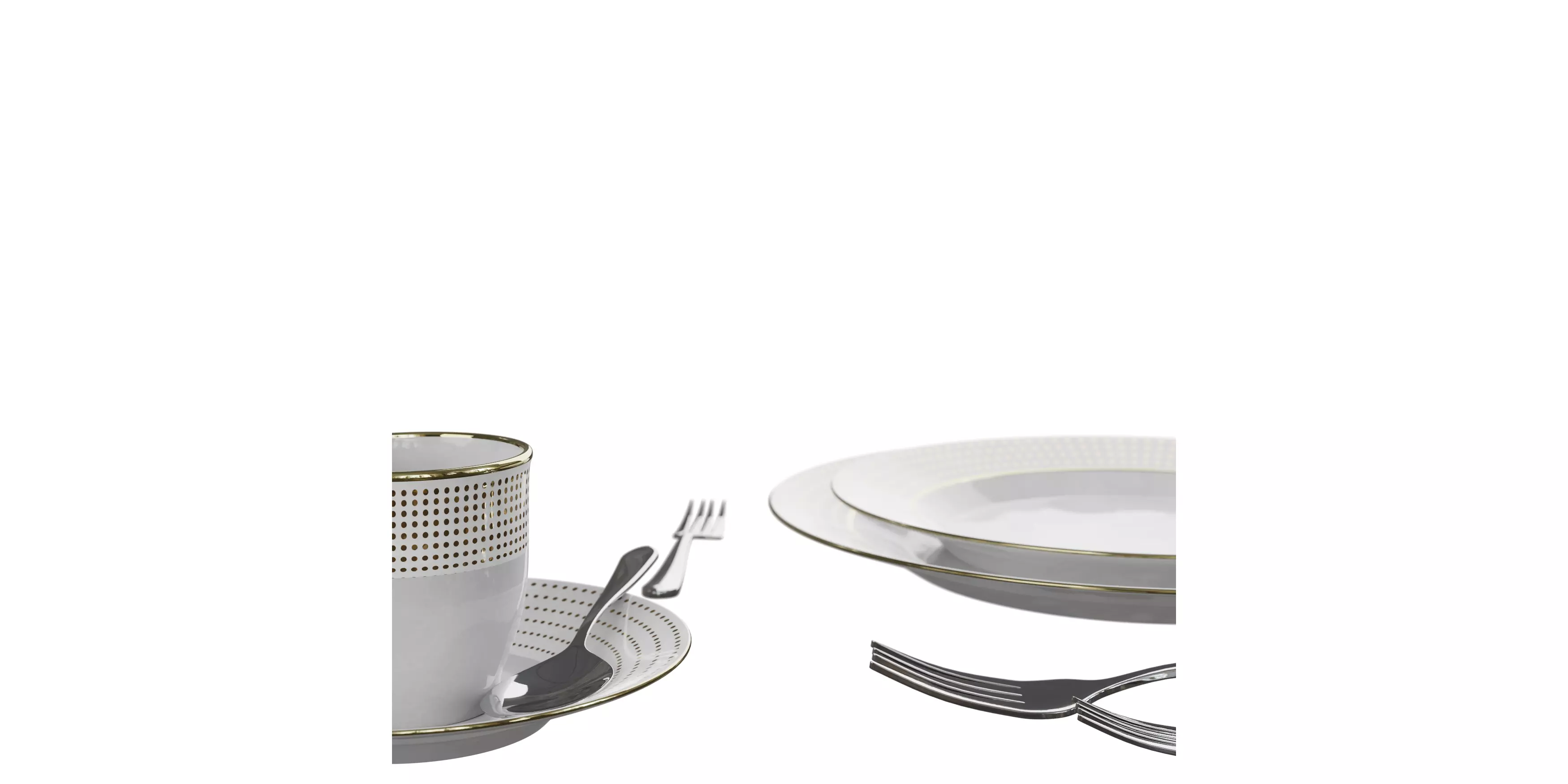 Modern Dinnerware 05 Free 3D model_3