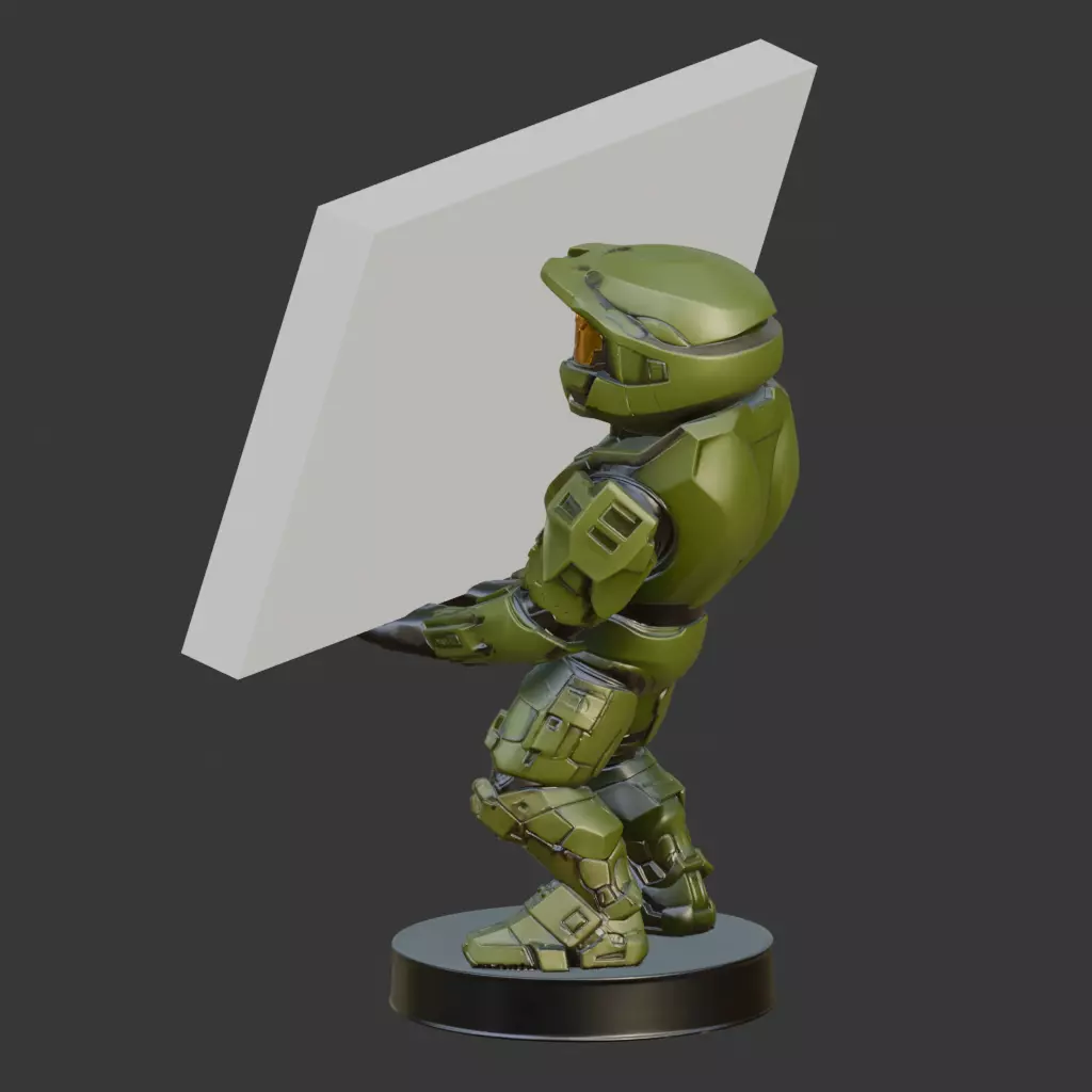 Master Chief Holder 3D print model_8
