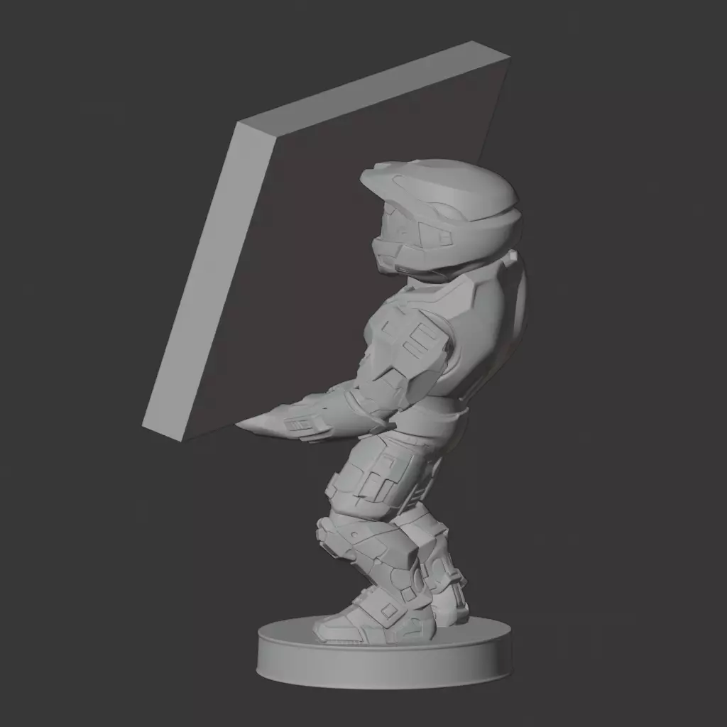 Master Chief Holder 3D print model_9