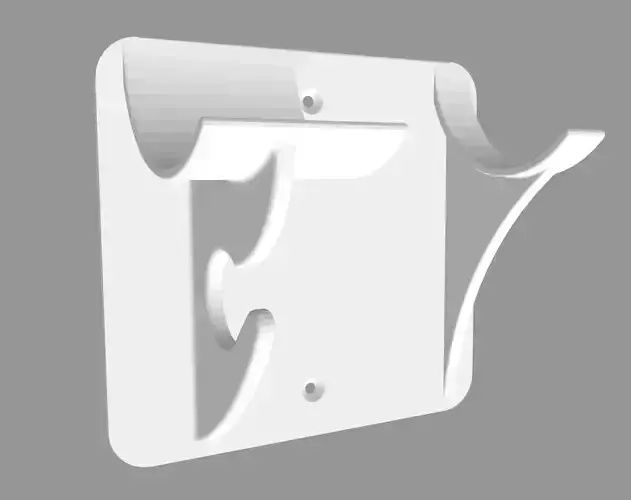 Wall-Mount Hair Dryer Holder for Philips  3D Printable Organizer