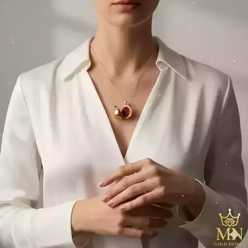 Royal Pomegranate Locket Pendant