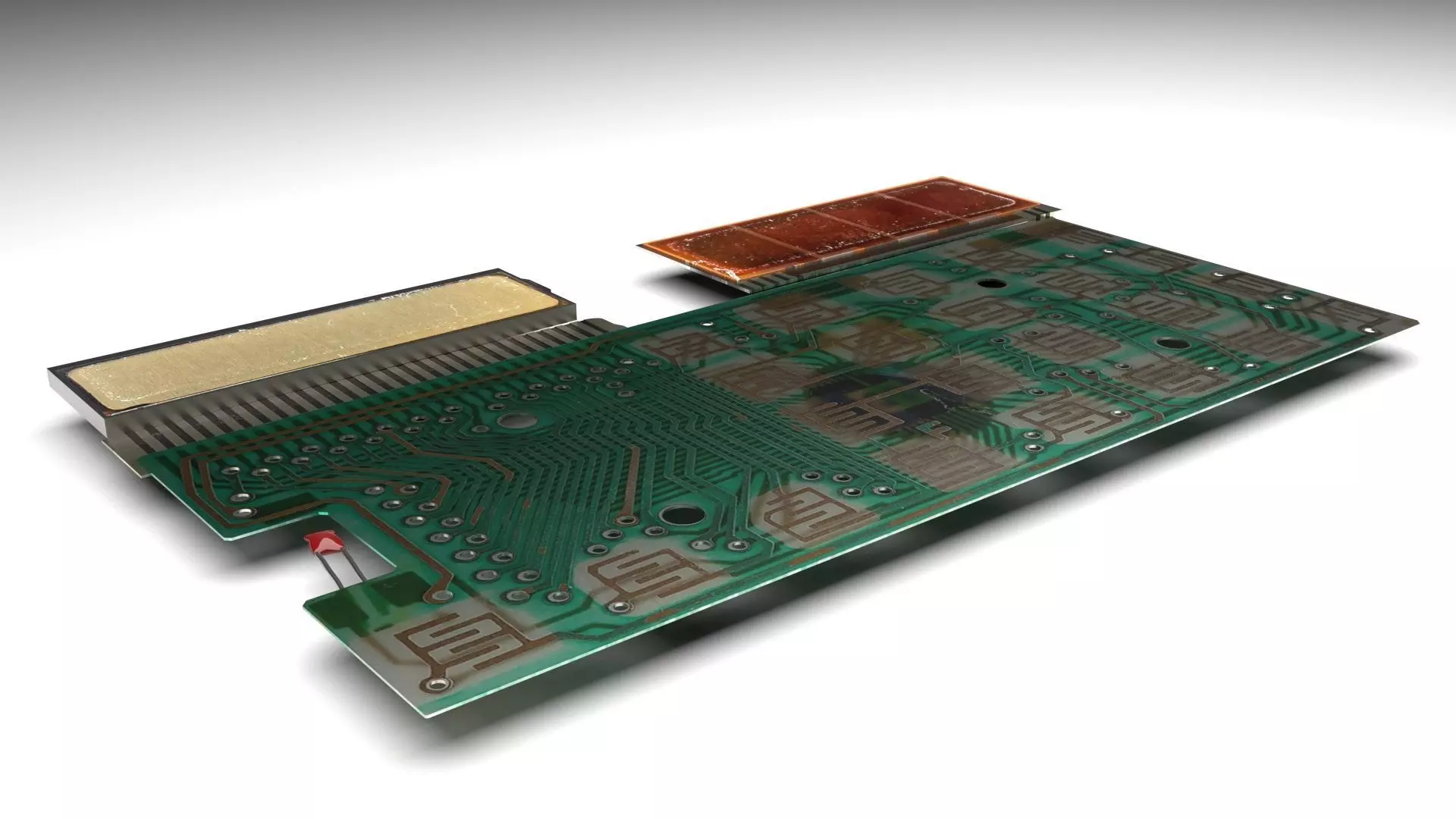 Calculator Circuit Board 3D model