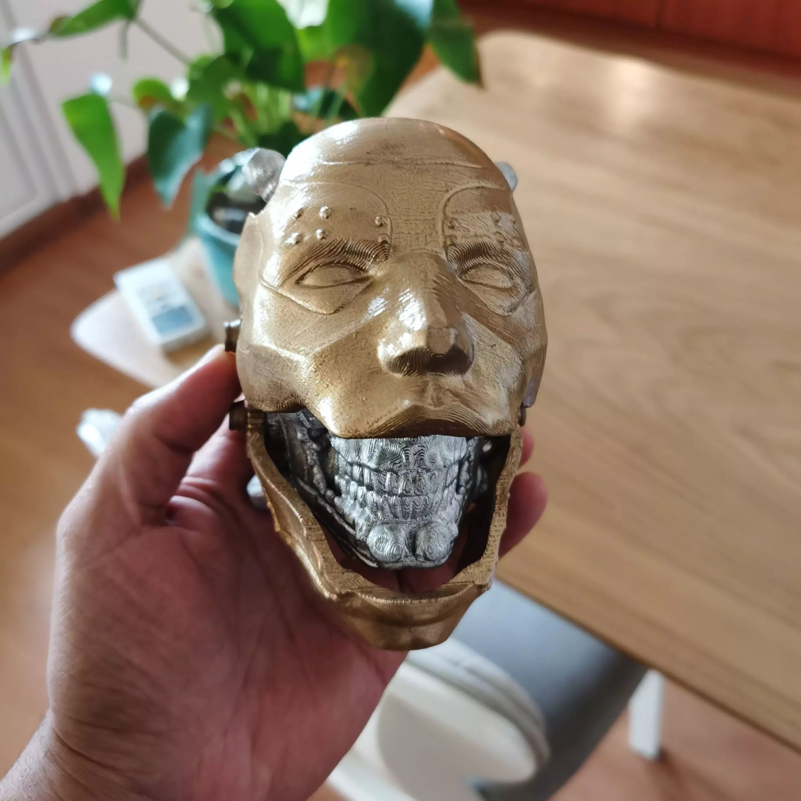 Robot Skull mask skull with mask Cyborg skull mask Perfect Gamer 3D print model_15