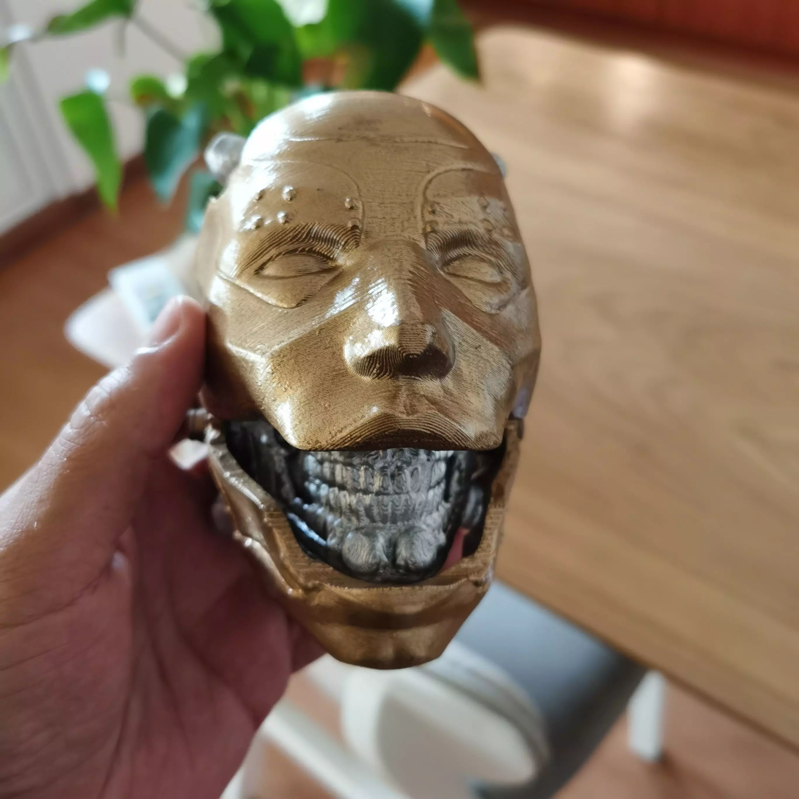 Robot Skull mask skull with mask Cyborg skull mask Perfect Gamer 3D print model_4