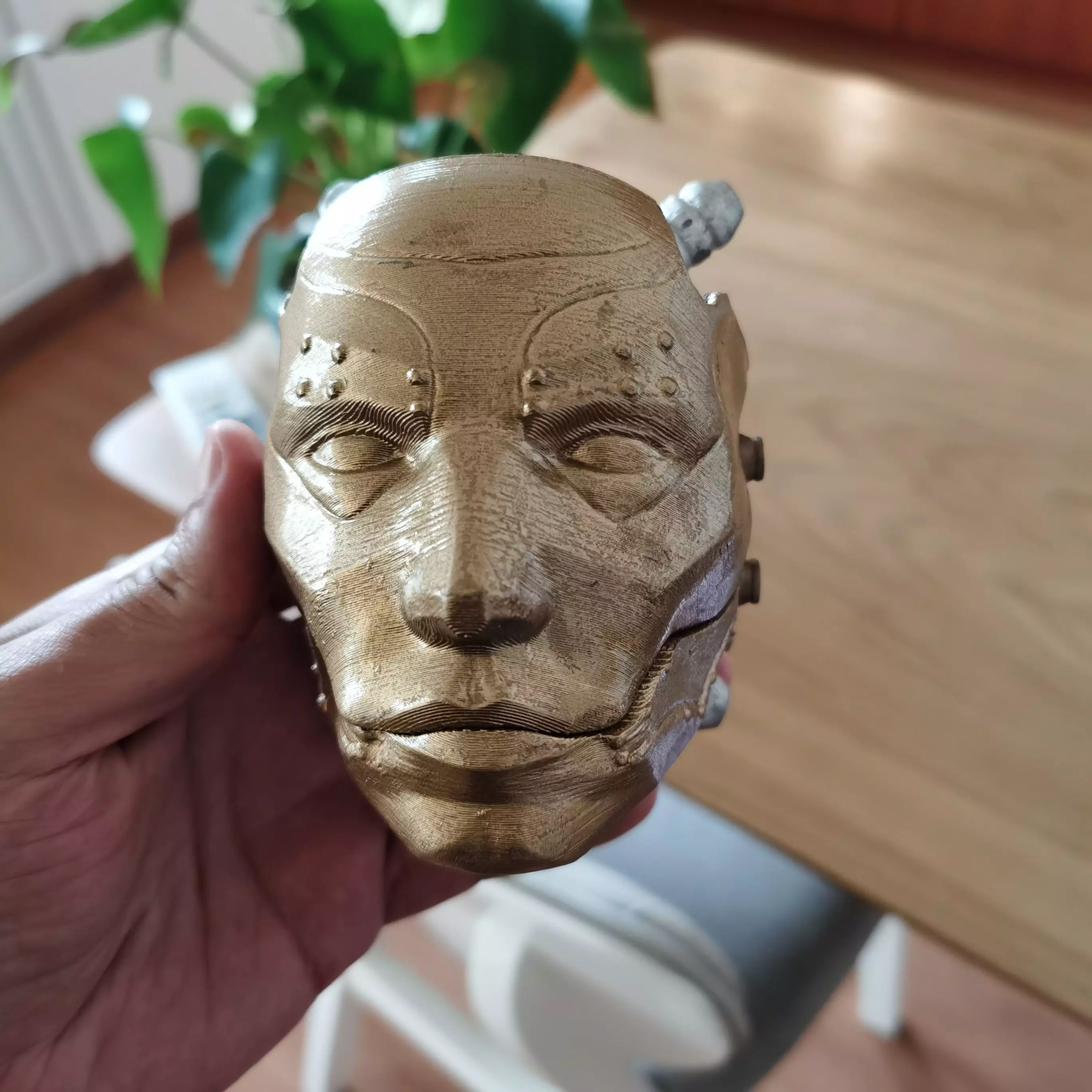 Robot Skull mask skull with mask Cyborg skull mask Perfect Gamer 3D print model_11