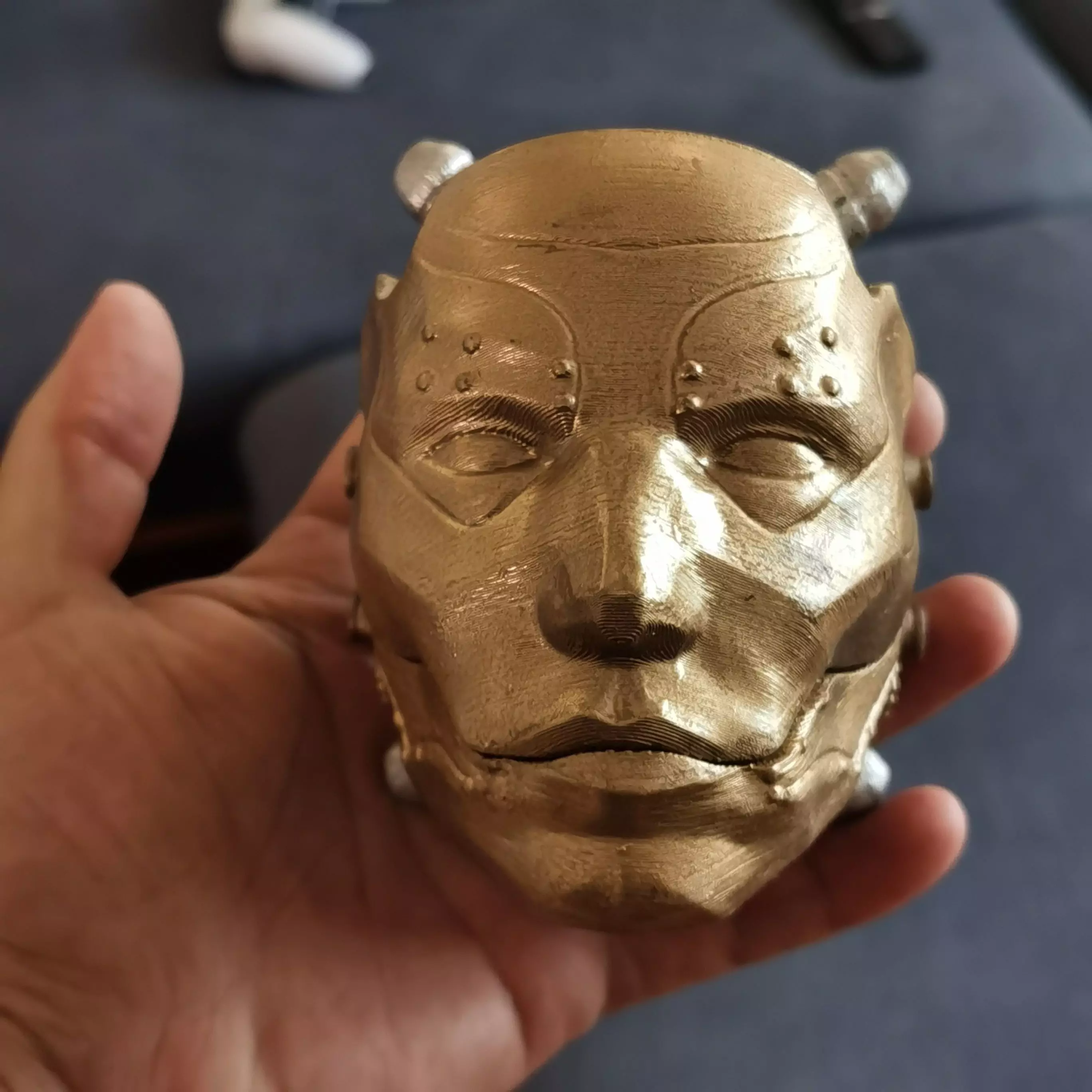 Robot Skull mask skull with mask Cyborg skull mask Perfect Gamer 3D print model_8