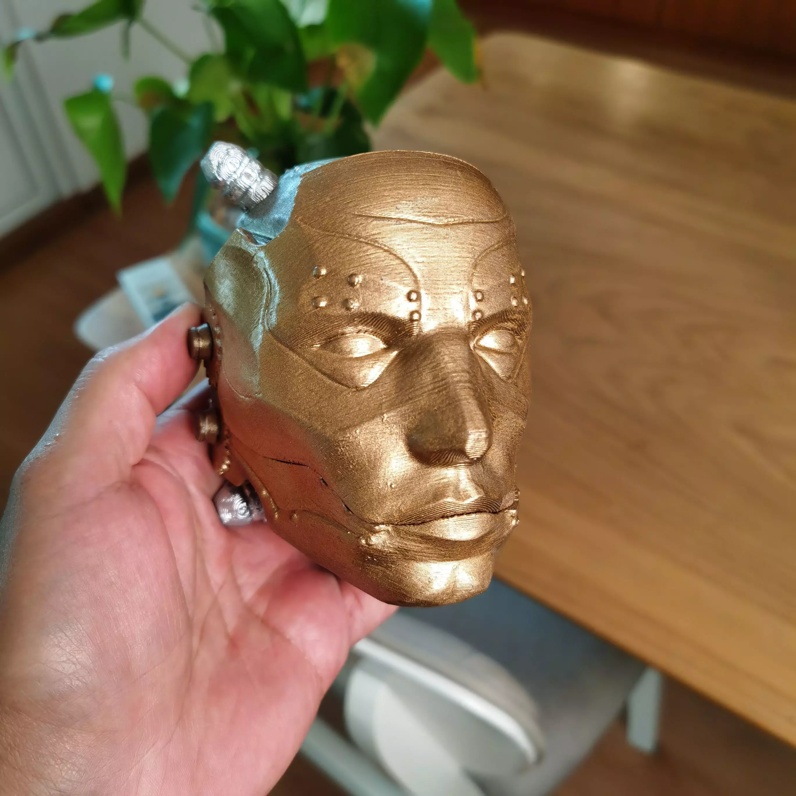 Robot Skull mask skull with mask Cyborg skull mask Perfect Gamer 3D print model_16