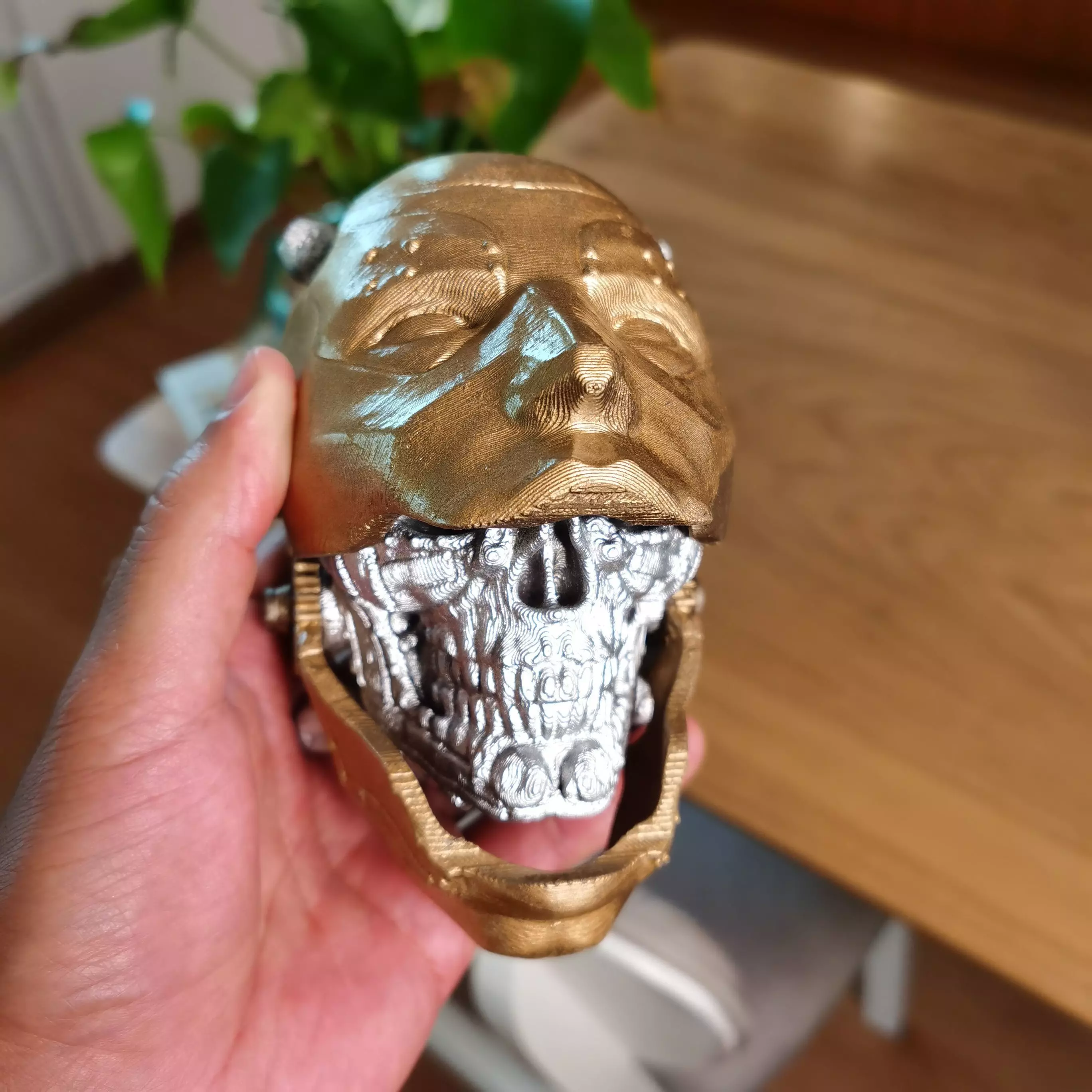 Robot Skull mask skull with mask Cyborg skull mask Perfect Gamer 3D print model_17