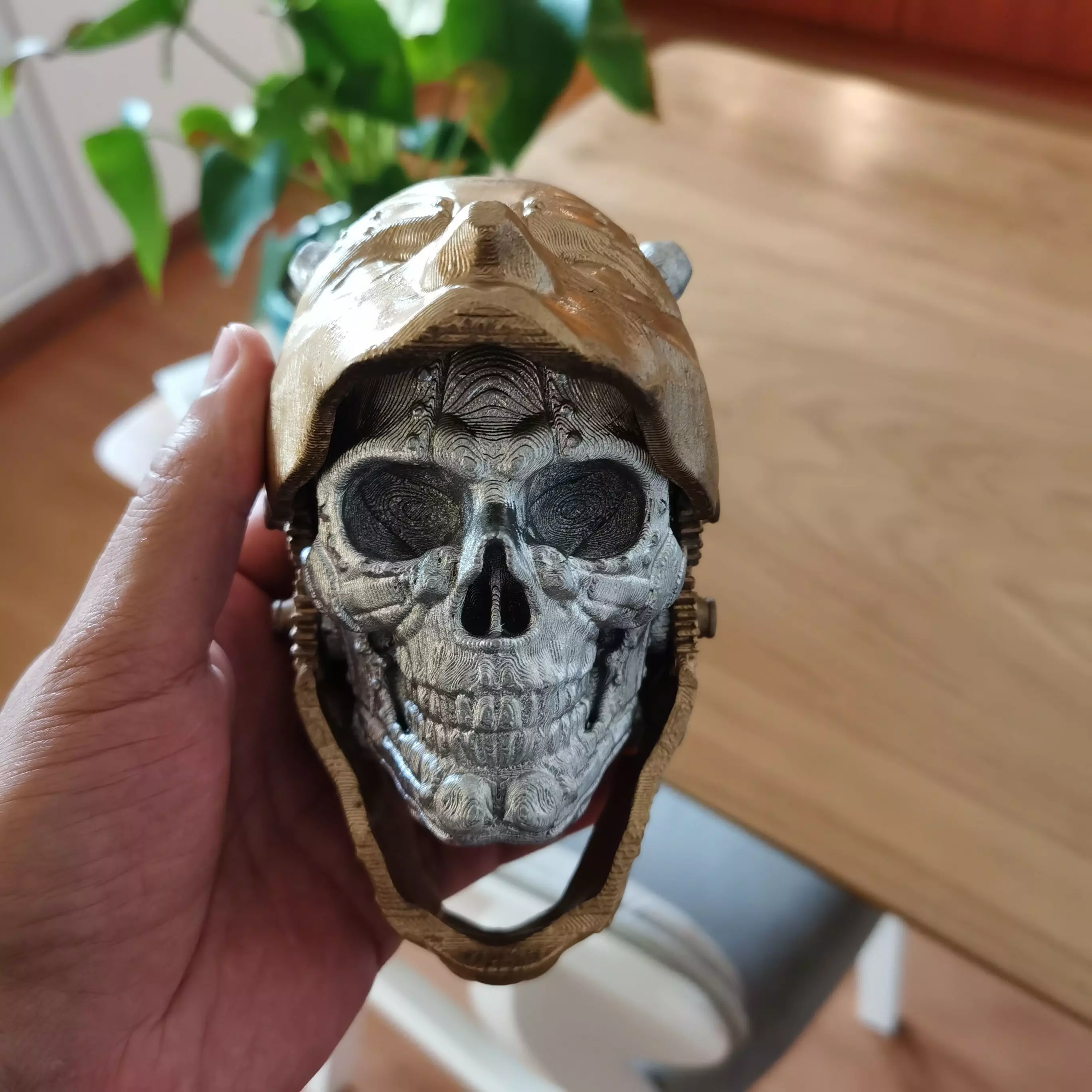 Robot Skull mask skull with mask Cyborg skull mask Perfect Gamer 3D print model_12