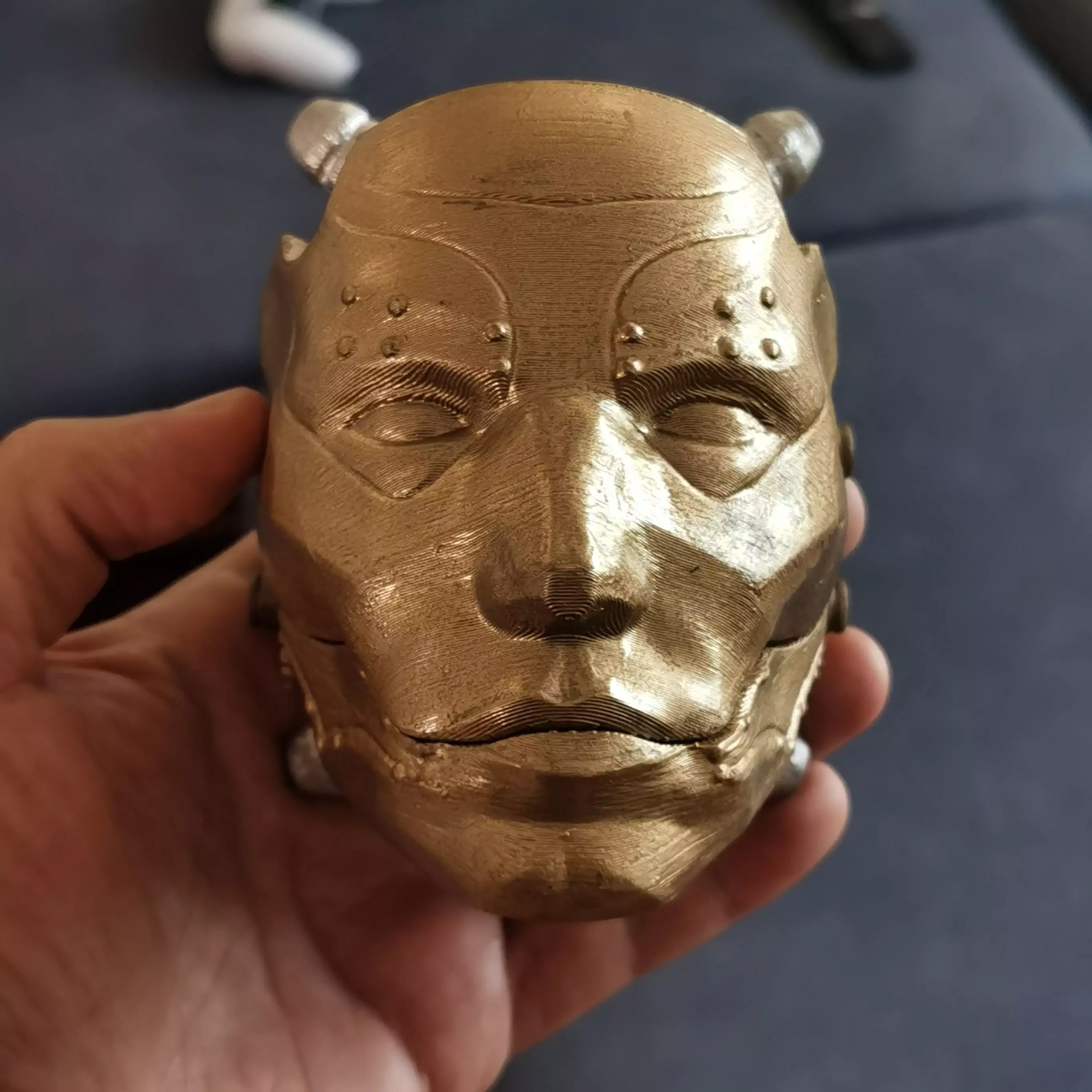 Robot Skull mask skull with mask Cyborg skull mask Perfect Gamer 3D print model_5