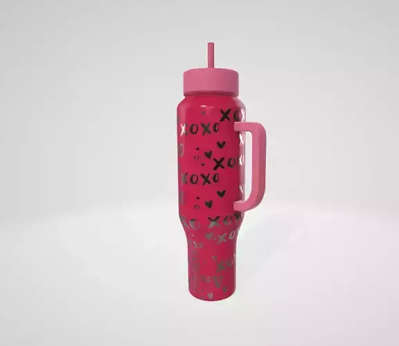 Coldest Tumbler with Handle and Straw