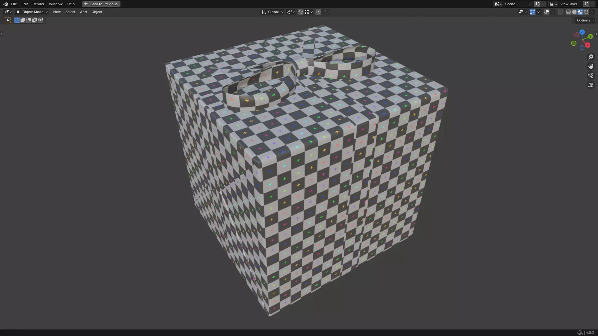 Christmas Present PBR White 07 3D model_34