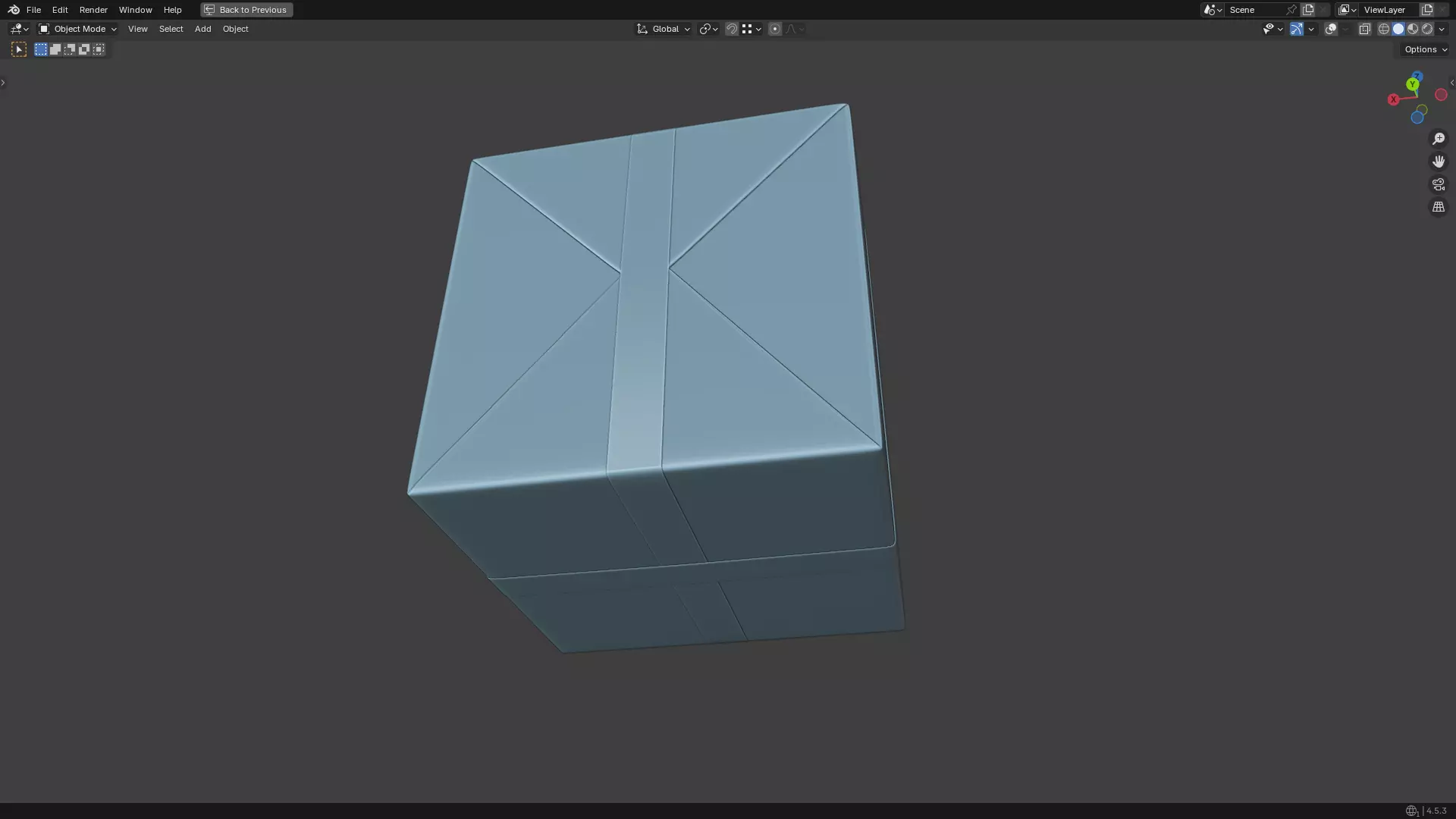 Christmas Present PBR White 07 3D model_25