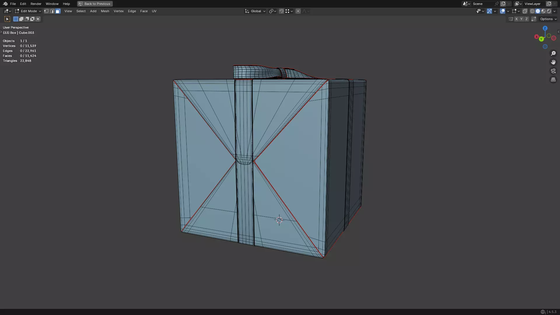 Christmas Present PBR White 07 3D model_26