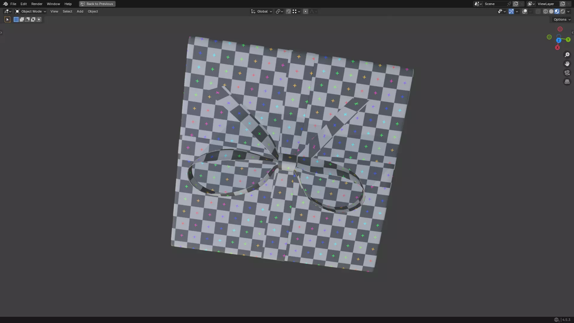 Christmas Present PBR White 07 3D model_35