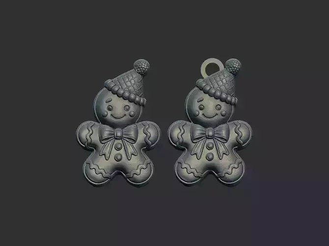 christmas ginger cookie cnc model