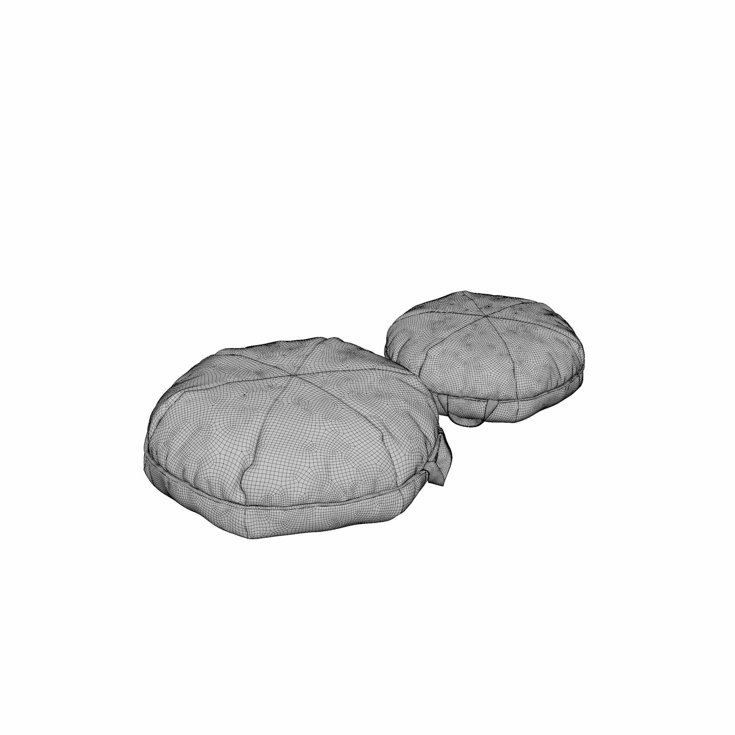 Cookie Beanbag 3D model_4